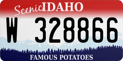 ID license plate W328866