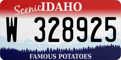 ID license plate W328925