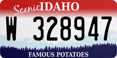 ID license plate W328947