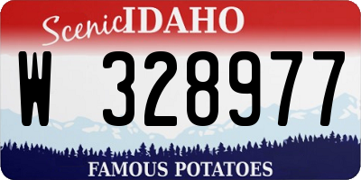 ID license plate W328977