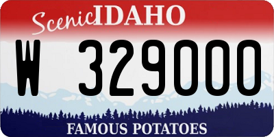ID license plate W329000