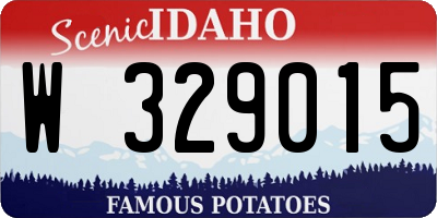 ID license plate W329015