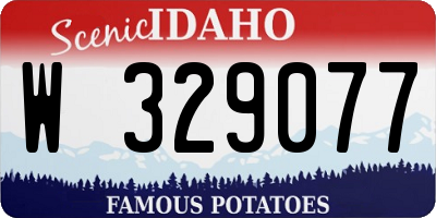 ID license plate W329077