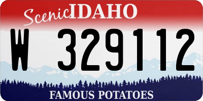 ID license plate W329112