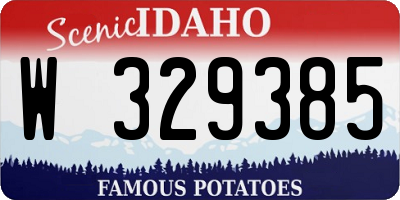 ID license plate W329385