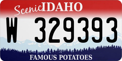 ID license plate W329393