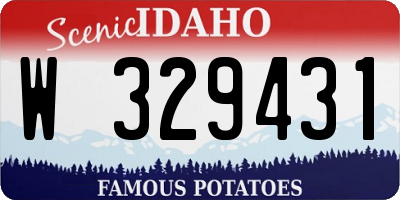 ID license plate W329431