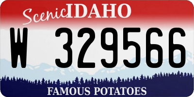 ID license plate W329566