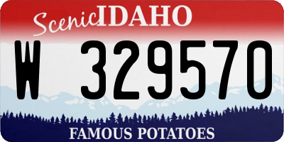 ID license plate W329570