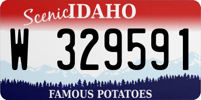 ID license plate W329591