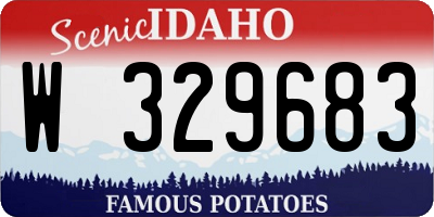 ID license plate W329683