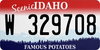 ID license plate W329708