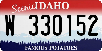 ID license plate W330152