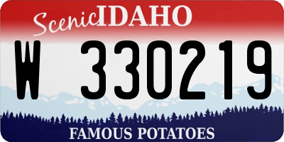ID license plate W330219