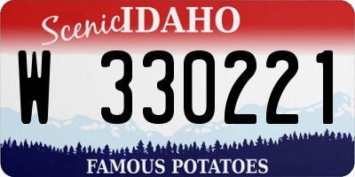 ID license plate W330221