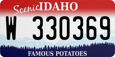ID license plate W330369