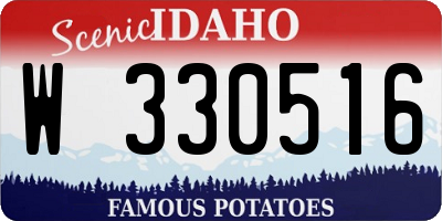 ID license plate W330516