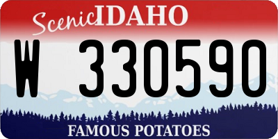 ID license plate W330590