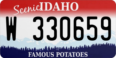 ID license plate W330659