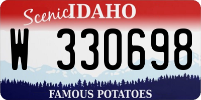 ID license plate W330698
