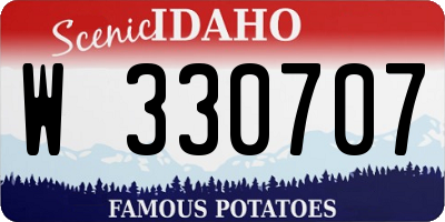 ID license plate W330707
