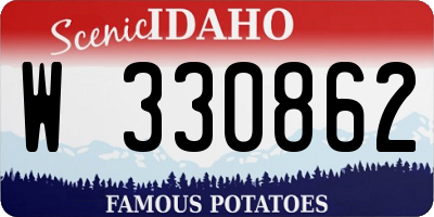 ID license plate W330862