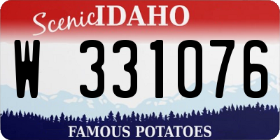ID license plate W331076