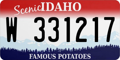 ID license plate W331217