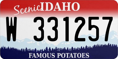 ID license plate W331257