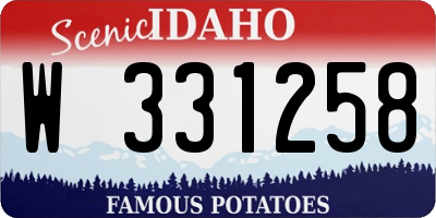 ID license plate W331258