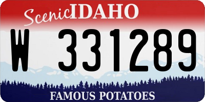 ID license plate W331289