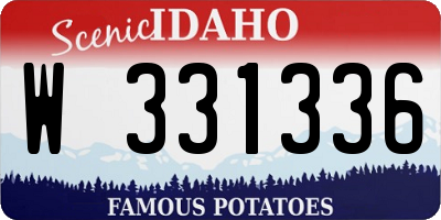 ID license plate W331336