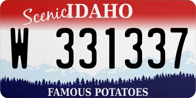 ID license plate W331337