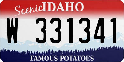 ID license plate W331341