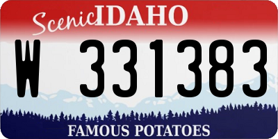 ID license plate W331383