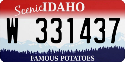 ID license plate W331437