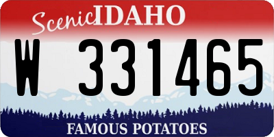 ID license plate W331465