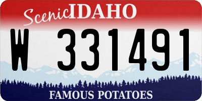ID license plate W331491