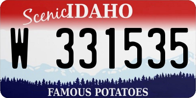 ID license plate W331535