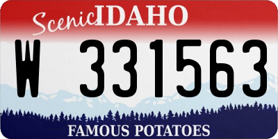 ID license plate W331563