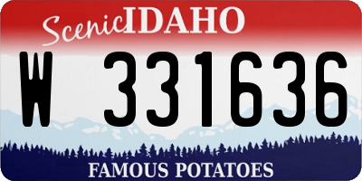ID license plate W331636