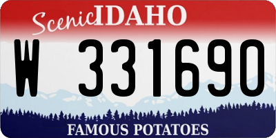 ID license plate W331690