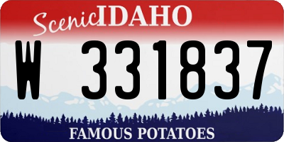ID license plate W331837