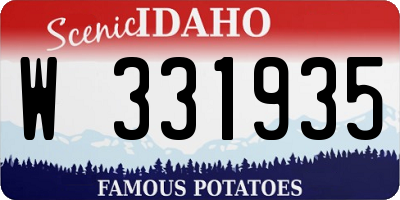 ID license plate W331935