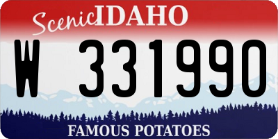 ID license plate W331990