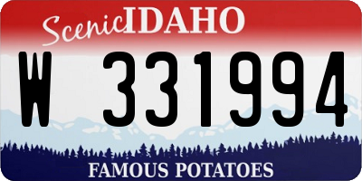 ID license plate W331994