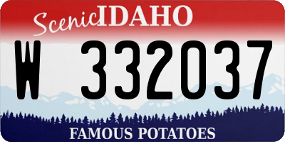 ID license plate W332037