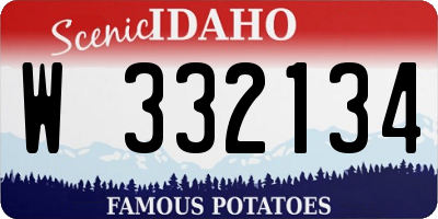 ID license plate W332134