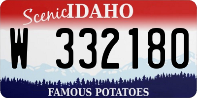 ID license plate W332180