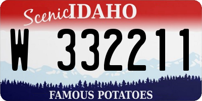 ID license plate W332211
